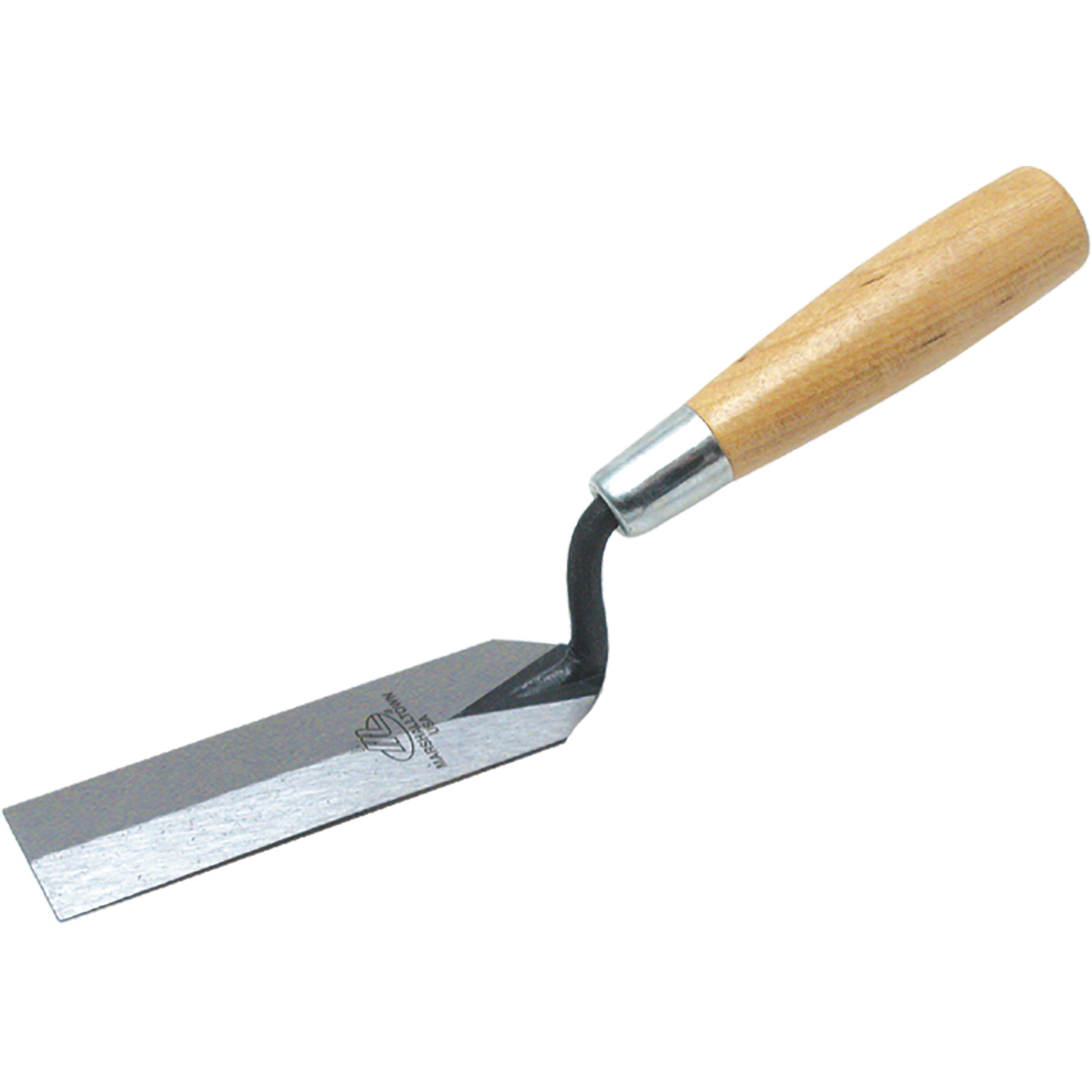 QLT by Marshalltown Margin Trowel - 5in. x 2in., Hardwood Handle, High Carbon Steel Blade, Model# 52